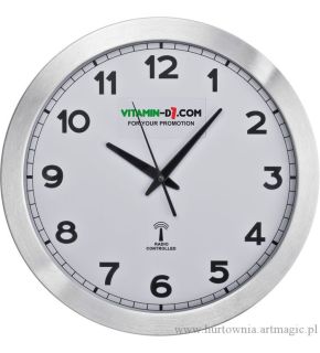 Duży zegar ścienny z metalu - 43275mc