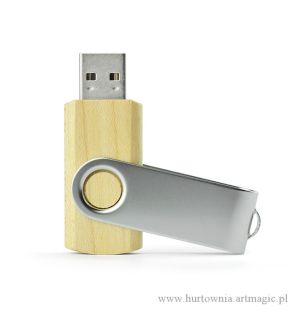 Pamięć USB Twister 16GB drewno jasne - 44016bc