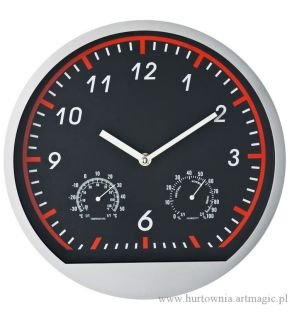 Plastikowy zegar ścienny Bagio - 3064