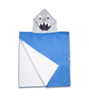 Ponczo-ręcznik z kapturem Sharky - R07977