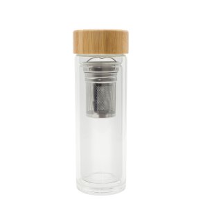 Dwuścienna butelka z zaparzaczem 400 ml Helen - R08210 
