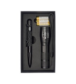 Zestaw latarka z długopisem Noctis - R17576