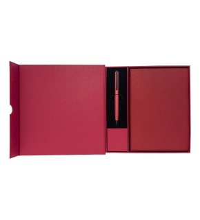 Zestaw upominkowy notes z długopisem Solene - R02343